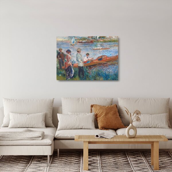 Skleněný obraz - Auguste Renoir, Oarsmen at Chatou, reprodukce (70x50 cm)