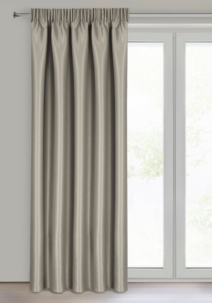 ZATEMŇOVACÍ ZÁVĚS NA PÁSCE SELINA 140X270 CM TMAVĚBÉŽOVÁ