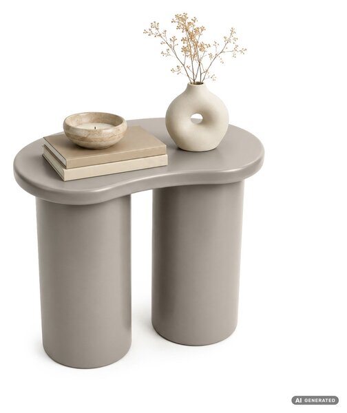 Designový odkládací stolek BEGRIS - šedý