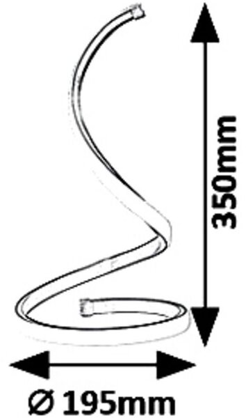 Rabalux Anais stolní lampa 1x4.8 W zlatá 5470