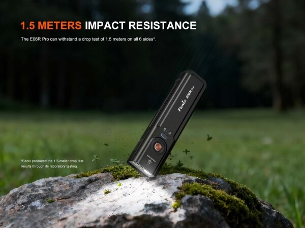 Fenix E06RPROEUBLC-LED Stm. nab. svítilna LED/USB 1650mAh IP66 1600lm 111h černá