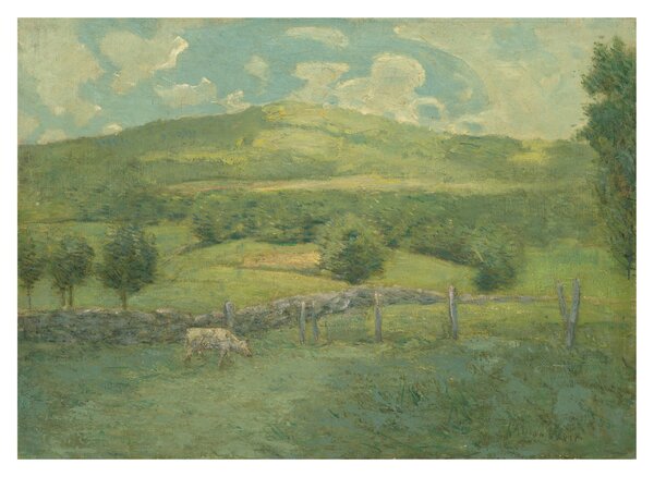 Skleněný obraz - Julian Alden Weir, Obweebetuck, reprodukce (70x50 cm)