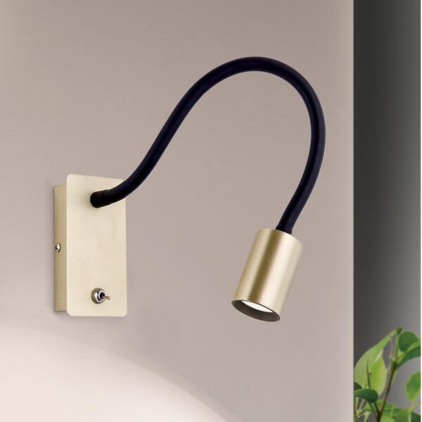 Orion WA 2-1342 - LED Flexibilní nástěnná lampička KURT LED/5W/230V zlatá