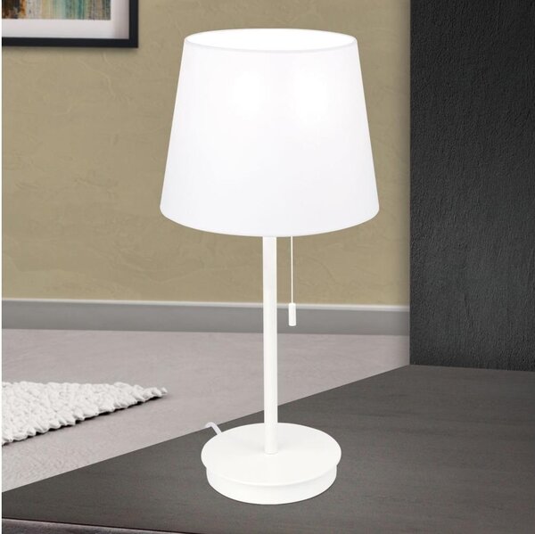 Orion LA 4-1205/1 - Stolní lampa s USB portem LUDWIG 1xE27/40W/230V bílá