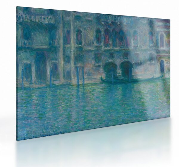 Skleněný obraz - Claude Monet, Palazzo da Mula, Venice, reprodukce (70x50 cm)