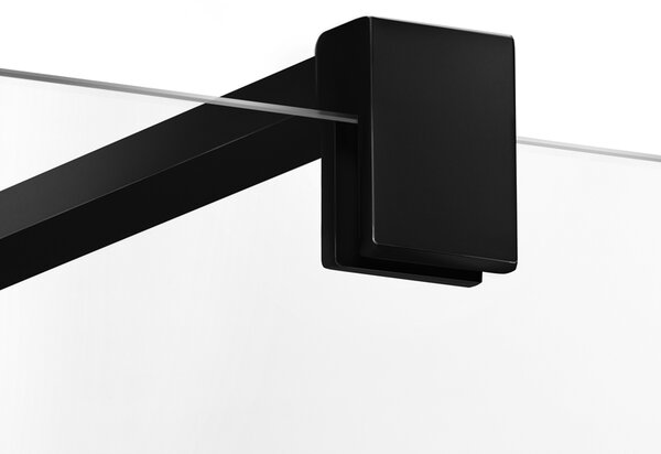 New Trendy Superia Black sprchový kout 90x80 cm obdélníkový černá matný/průhledné sklo K-0801