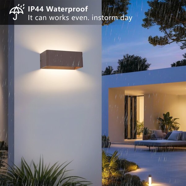 Brilagi - LED Venkovní nástěnné svítidlo DONNANI LED/7W/230V 20 cm hnědá IP44
