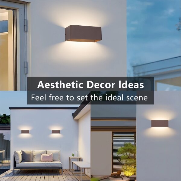 Brilagi - LED Venkovní nástěnné svítidlo DONNANI LED/7W/230V 20 cm hnědá IP44