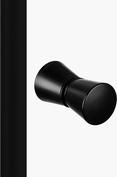 New Trendy Superia Black sprchový kout 90x80 cm obdélníkový černá matný/průhledné sklo K-0801