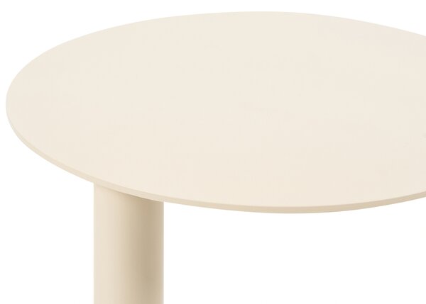 Zahradní odkládací stolek VENTURINA 40 cm 40 cm Kov Béžová