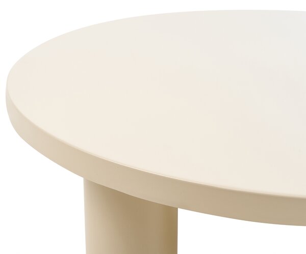 Zahradní konferenční stolek VIPITENO 80 cm 80 cm Kov Béžová