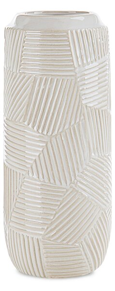 KERAMICKÁ VÁZA ROMINA 12X30 CM KREMOVÁ