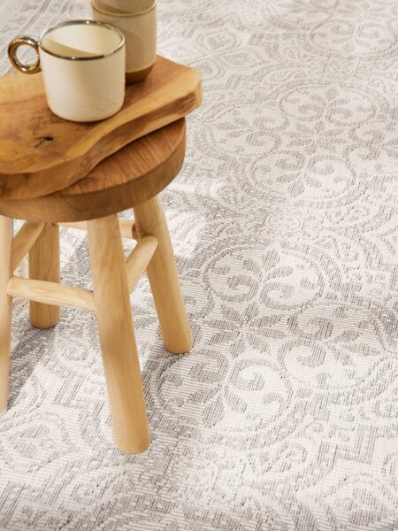 Oboustranný koberec Hanse Home Duet Rosel bílý / šedý