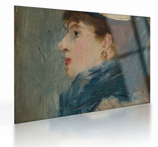 Skleněný obraz - Edouard Manet, Portrait of a Lady, reprodukce (70x50 cm)