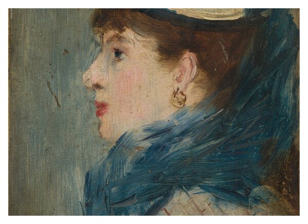 Skleněný obraz - Edouard Manet, Portrait of a Lady, reprodukce (70x50 cm)