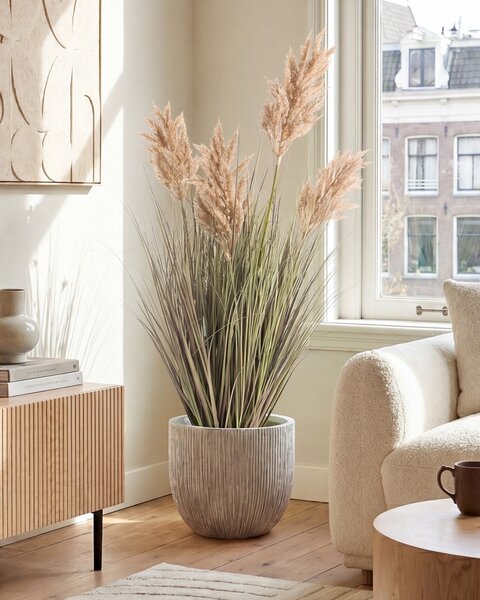 Umělá rostlina MISCANTHUS GRASS 120 cm Hnědá