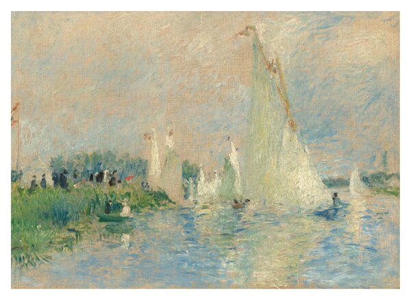 Skleněný obraz - Auguste Renoir, Regatta at Argenteuil, reprodukce (70x50 cm)