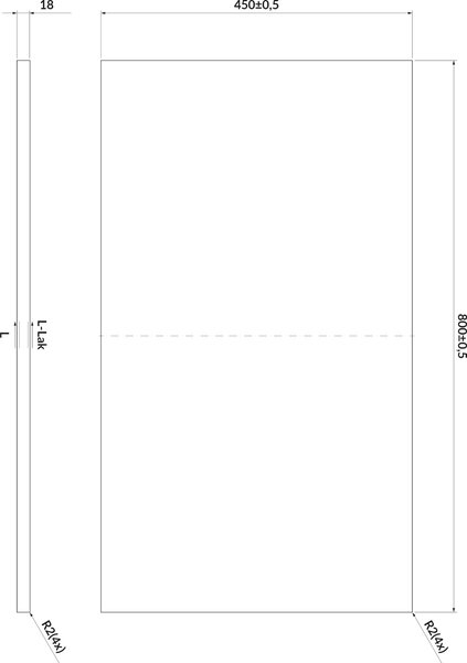 Cersanit Larga deska 80x45 cm černá S932-058