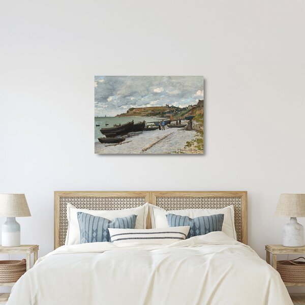 Skleněný obraz - Claude Monet, Sainte Adresse, reprodukce (70x50 cm)