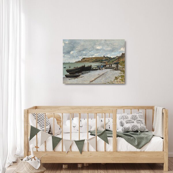 Skleněný obraz - Claude Monet, Sainte Adresse, reprodukce (70x50 cm)