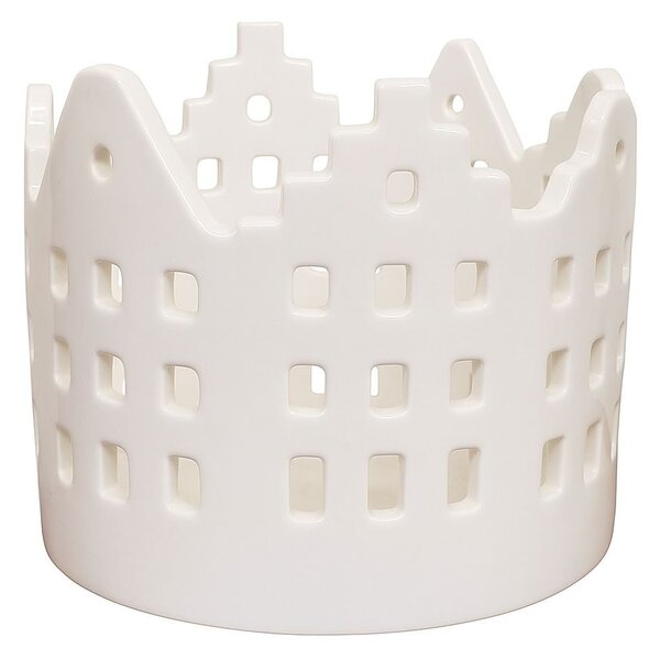 Svícen porcelánový domky 10,5*8,5cm 9305201-1A
