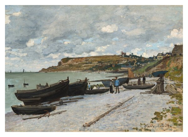 Skleněný obraz - Claude Monet, Sainte Adresse, reprodukce (70x50 cm)