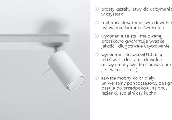 Sollux Lighting Ring stropní světlo 2x40 W bílá SL.0088