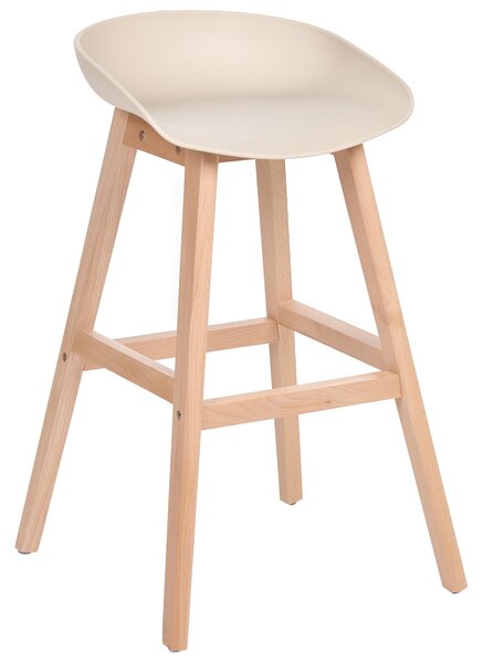 Sada 2 barových židlí MICCO Béžová