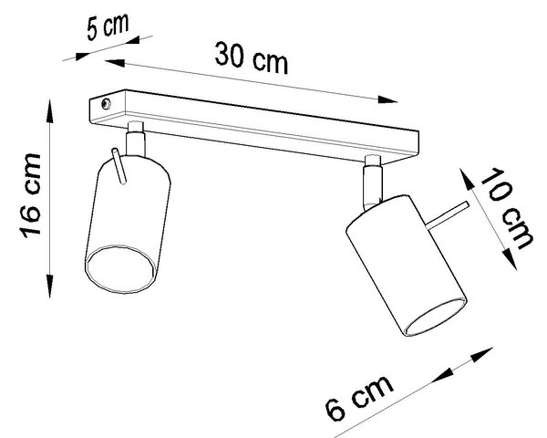 Sollux Lighting Ring stropní světlo 2x40 W bílá SL.0088