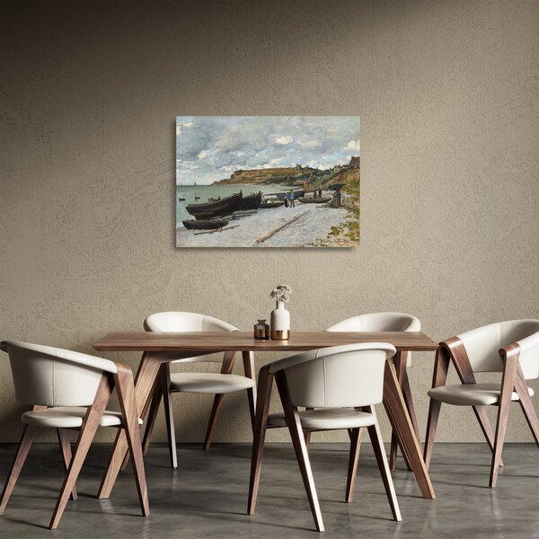 Skleněný obraz - Claude Monet, Sainte Adresse, reprodukce (70x50 cm)