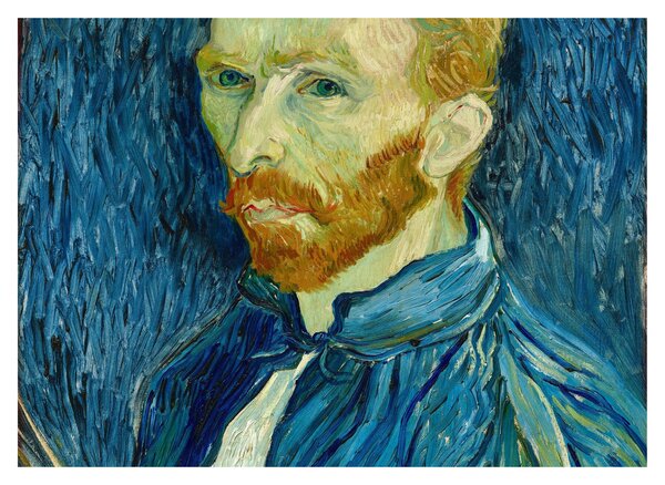 Skleněný obraz - Vincent van Gogh, Self-Portrait, reprodukce (70x50 cm)