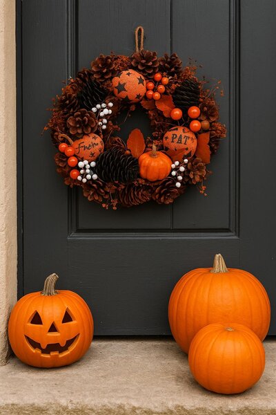 Věnec Halloween 25 cm 3001233