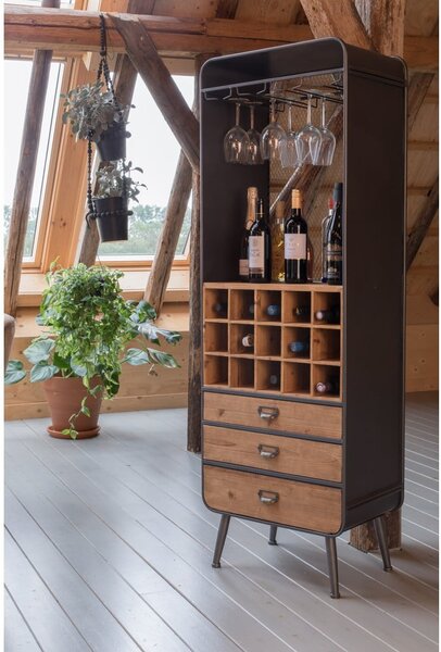 Dřevěná vinotéka Dutchbone Vino