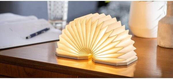 Hnědá světelná dekorace na USB Accordion – Gingko