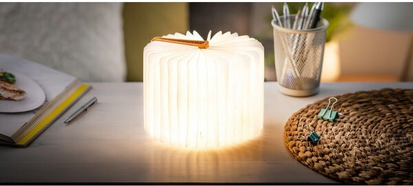 Oranžová světelná dekorace na USB Booklight – Gingko