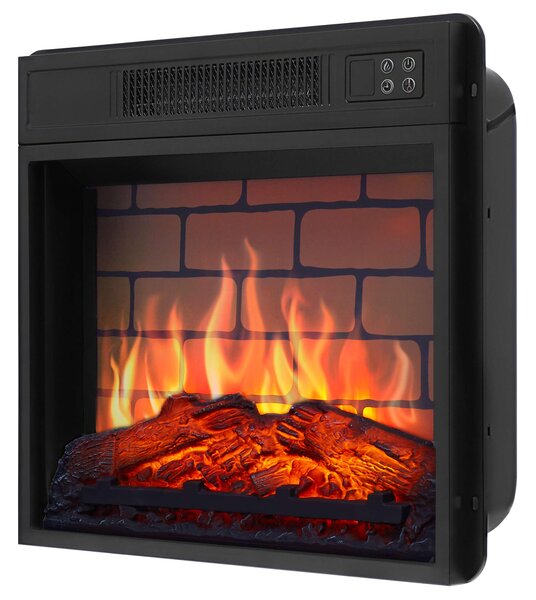 Elektrický krb ArtiFlame AF18B – vestavný elektrický krb 1800 W, realistický efekt plamenů s LED diodami, topná funkce, dálkové ovládání, časovač, černý