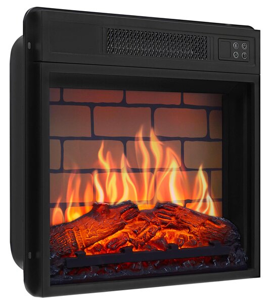 Elektrický krb ArtiFlame AF18B – vestavný elektrický krb 1800 W, realistický efekt plamenů s LED diodami, topná funkce, dálkové ovládání, časovač, černý