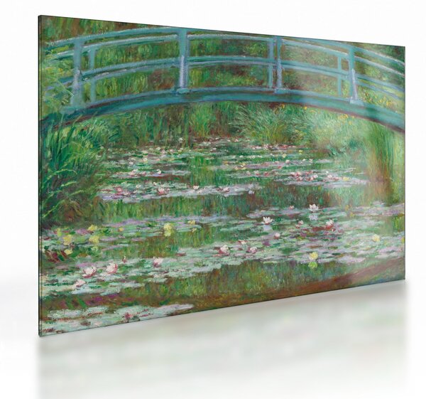 Skleněný obraz - Claude Monet, The Japanese Footbridge, reprodukce (70x50 cm)