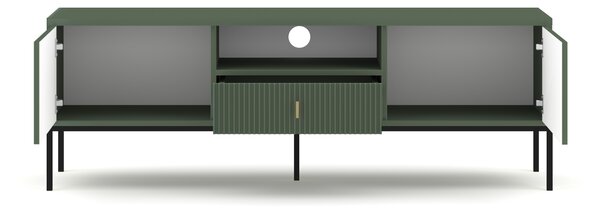 TV stolek/skříňka Magara 2D1S (kouřově zelená + černá)