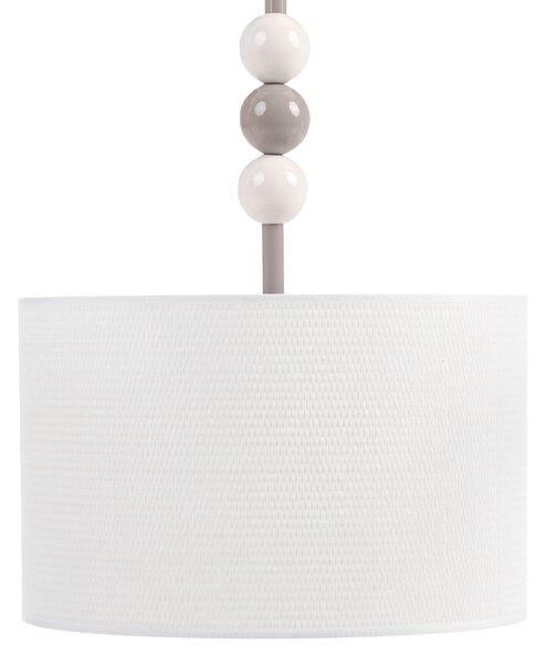 Závěsná lampa LOKY Kov Bílá/Béžová