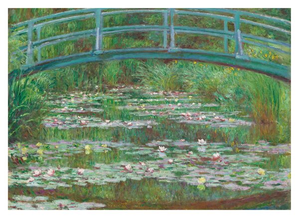 Skleněný obraz - Claude Monet, The Japanese Footbridge, reprodukce (70x50 cm)