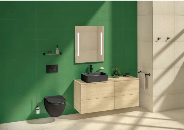 JIKA H8184237161121 - Umyvadlo na desku CUBITO 50x35 cm keramika/matná černá