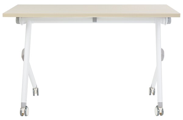 Skládací psací stůl BENDI Světle hnědá 120 cm 60 cm s koly