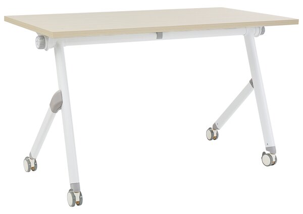 Skládací psací stůl BENDI Světle hnědá 120 cm 60 cm s koly