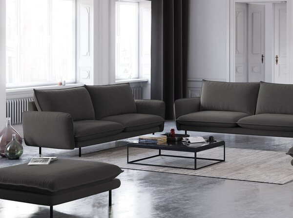 Tmavě šedá pohovka Cosmopolitan Design Vienna, 160 cm