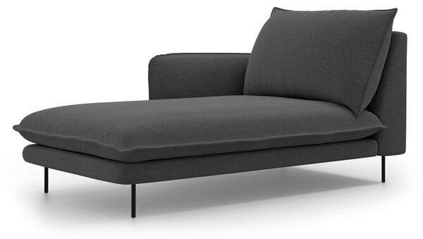 Tmavě šedá lenoška Cosmopolitan Design Vienna, levý roh