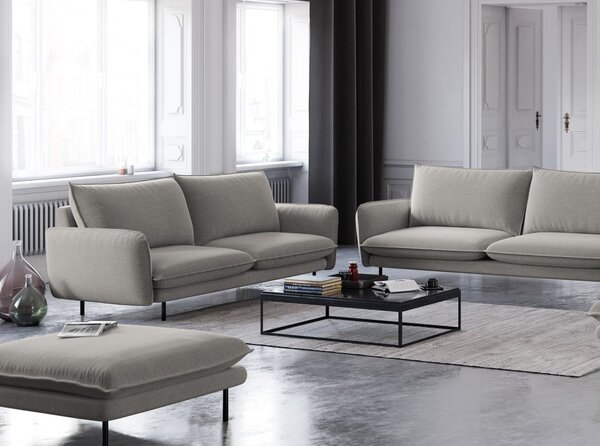 Světle šedá pohovka Cosmopolitan Design Vienna, 160 cm