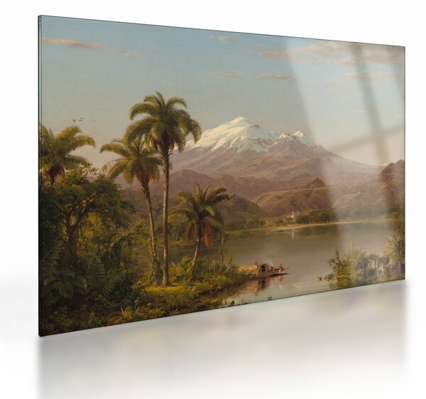 Skleněný obraz - Frederic Edwin Church, Tamaca Palms, reprodukce (70x50 cm)