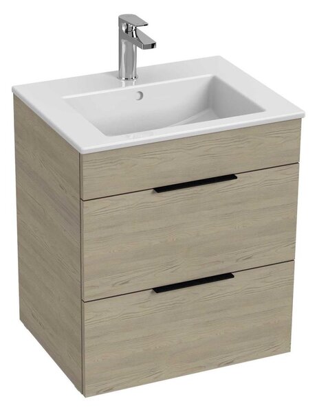 JIKA H4536121765141 - Koupelnová skříňka s umyvadlem CUBE 60,7x55 cm jasan
