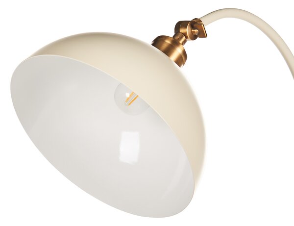 Stojací lampa LENNON Nastavitelná Kov Světle béžová